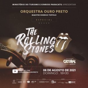 Orquestra Ouro Preto estreia novo repertório em homenagem a Rolling Stones e o evento será transmitido pelo Youtube