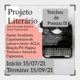 Em Convocatória:  Projeto Literário ‘Trechos de Poesias’