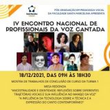 Faculdade Santa Marcelina promove seu IV Encontro de Profissionais da Voz Cantada