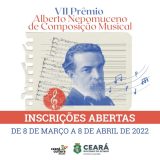 Estão abertas as inscrições para o VII Prêmio Alberto Nepomuceno de Composição Musical