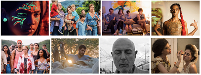 "Los Silencios", "Benzinho", "Mãe Só Há Uma", "Bixa Travesti", "Bacurau", "Boi Neon", "Babenco" e "A Vida Invisível". Crédito: Divulgação.