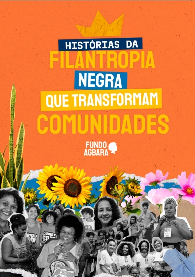 Imagem do banner de lançamento do livro sobre filantropia negra.