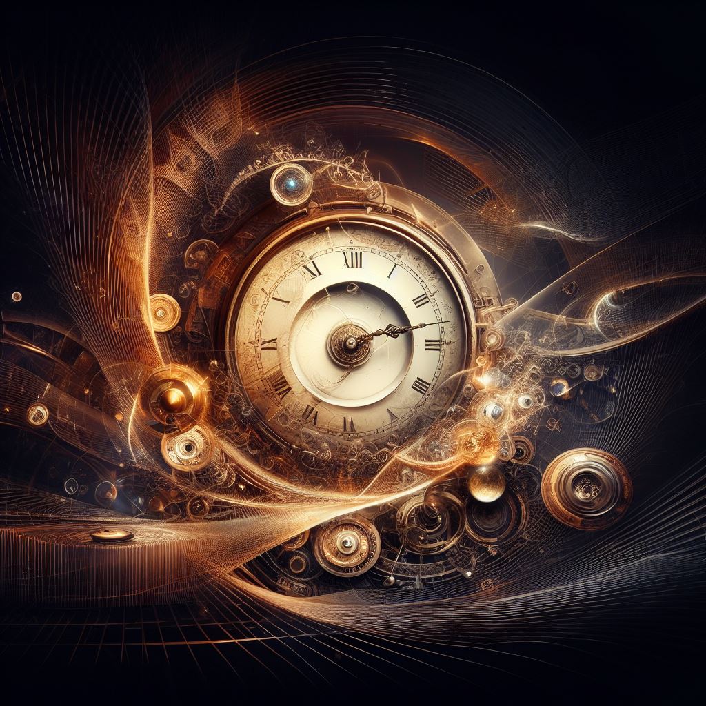 "O relógio sussurra as horas, uma a uma"