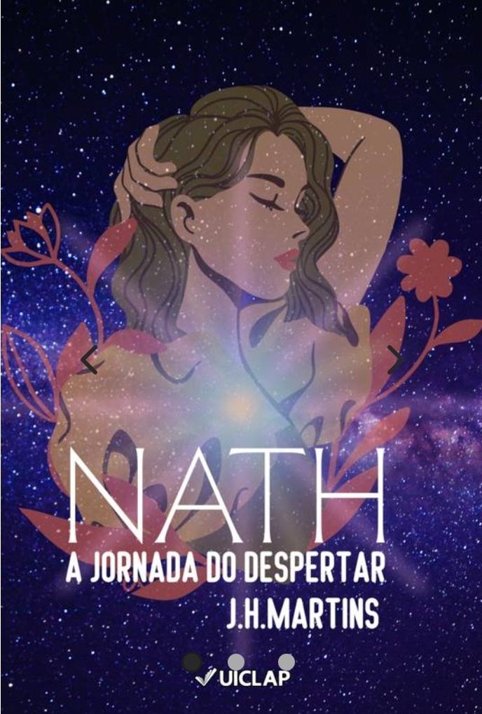 Capa do livro "Nath, a jornada do despertar", de J.H.Martins pela Editora Uiclap.