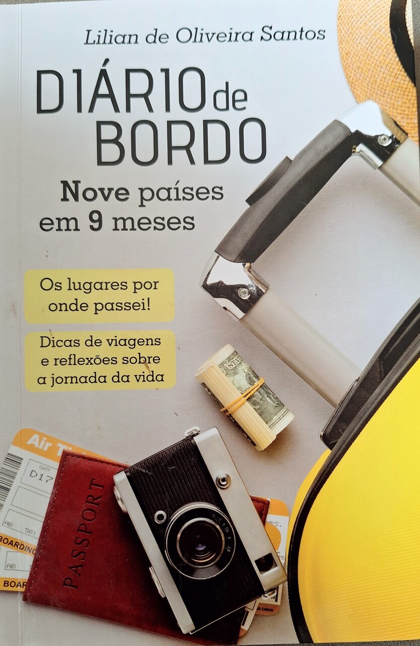 Capa do livro "Diário de bordo" de Lilian de Oliveira Santos, pela Editora AllPrint.
