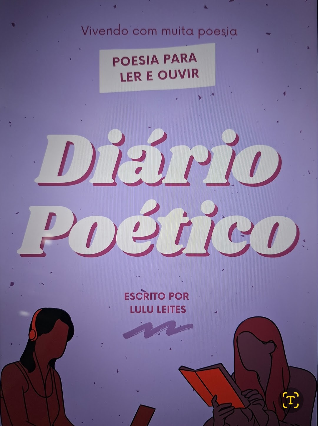 Capa do livro "Diário Poético" de Luana Leites, pela Editora Uiclap.