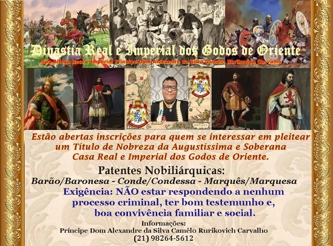 Card de divulgação das inscrições para o pleito de títulos de nobreza