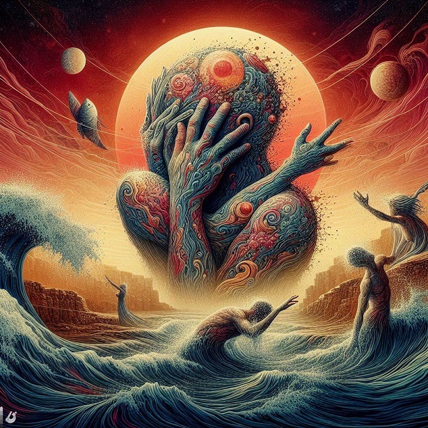 "Os gestos controversos, os sentimentos não confessos, submersos na corrida das horas"